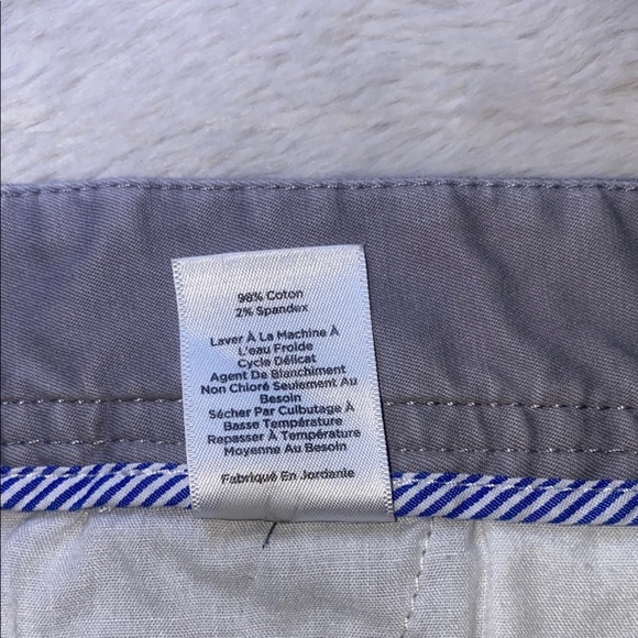 Talbots Gray Bermuda Shorts Cotton Blend Cuffed Hem - Picture 6 of 7